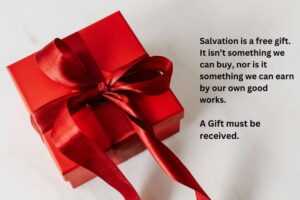 Salvation. Heaven, Free Gift.