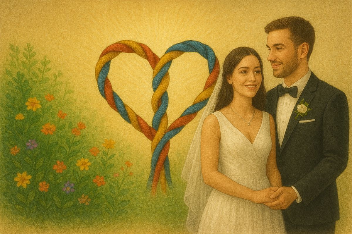 A marriage is stronger with God as the third strand in it.