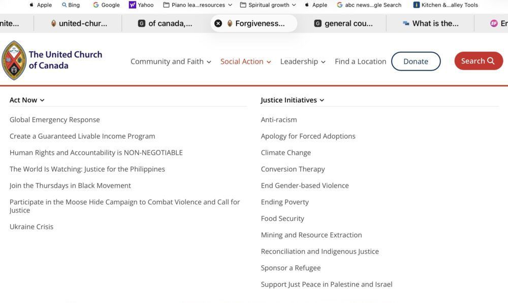 United Church Justice Initiatives