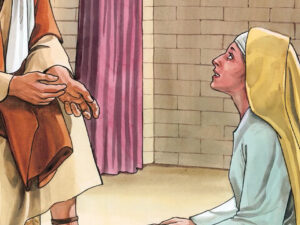 Mary listens to Jesus