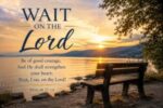 Patiently waiting on the Lord to renew strength