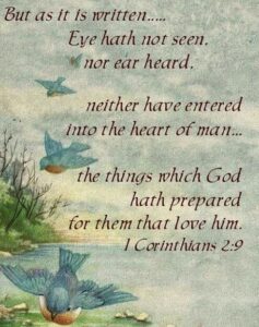 What God has prepared is beyond human understanding